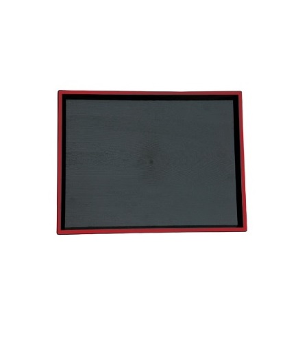 日式紅邊托盤 41.5cm(L) (黑色(紅色邊框) / Black(Red-Trim))