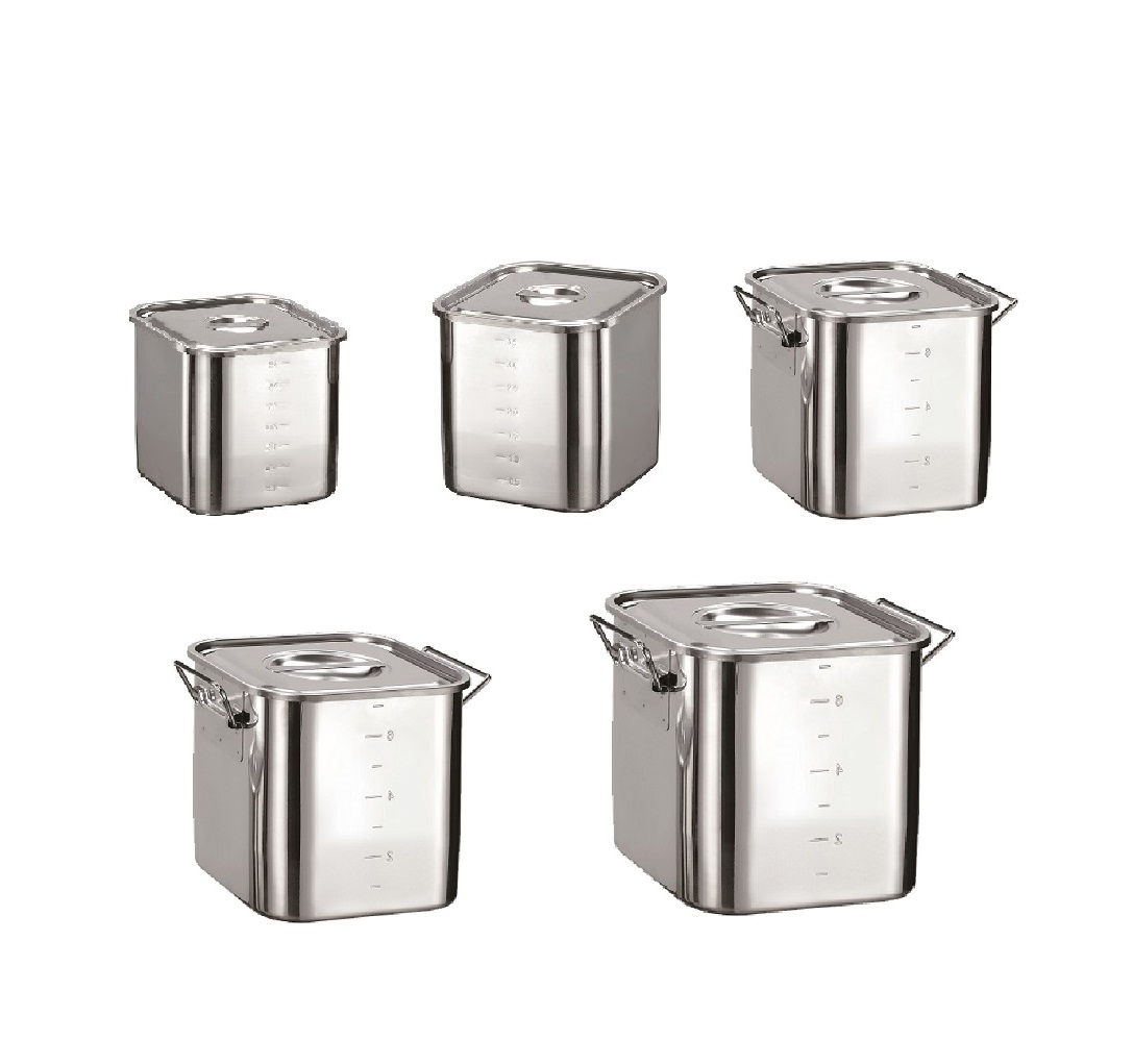 不鏽鋼 方型刻度調理桶 系列